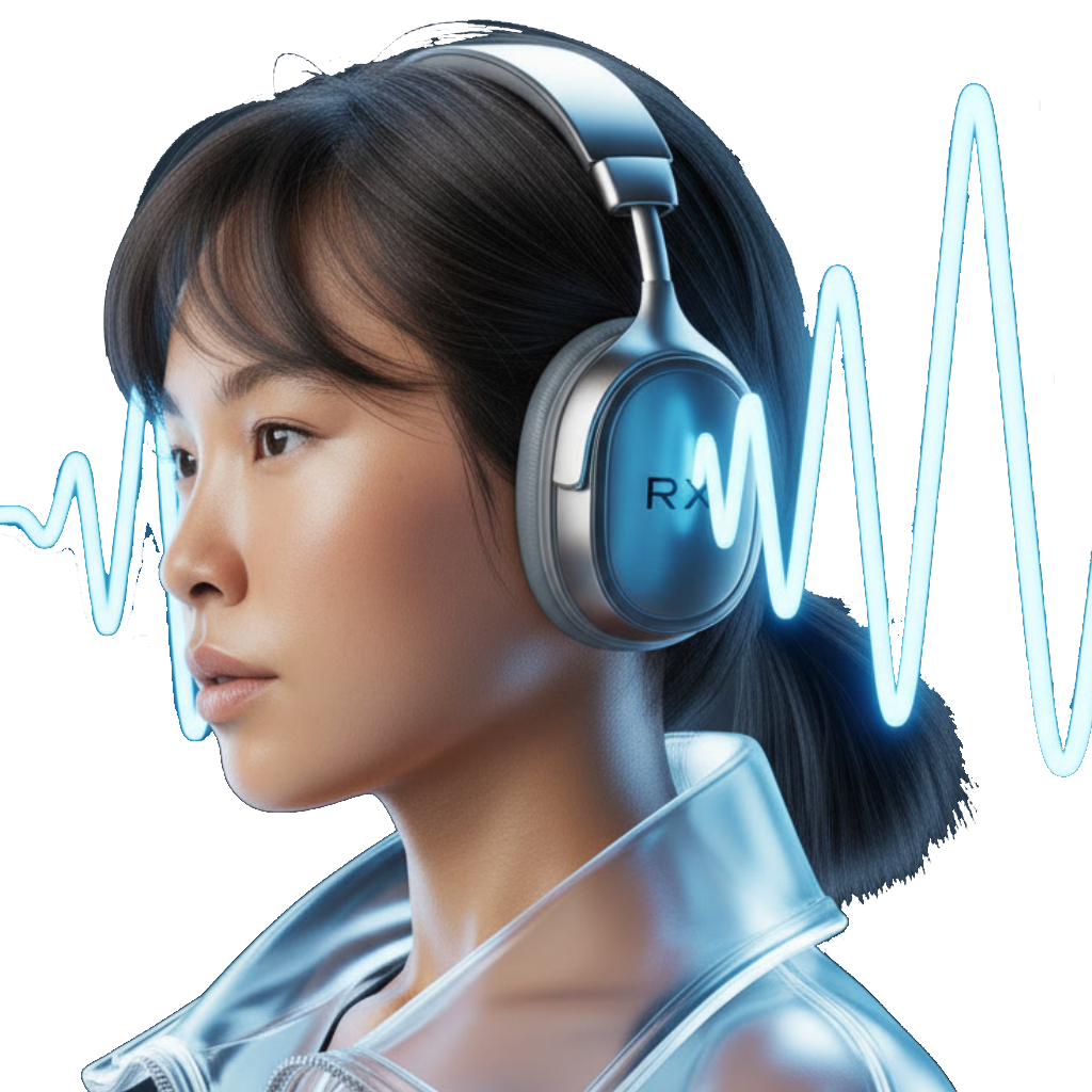 Woman enjoying music